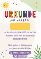 Vorschau - Arbeitsblätter - Urkunde zum Zeugnis - 3 Varianten - Seite 2