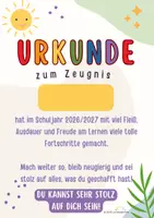 Vorschau - Arbeitsblätter - Urkunde zum Zeugnis - 3 Varianten - Seite 3