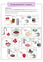 Vorschau - Arbeitsblätter - differenzierte Vorgangsbeschreibung - Schokoladenhimbeeren (Deutsch, Klasse 5-7) - Seite 2