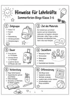 Vorschau - Spiele - Schuljahresbeginn Bingo - Seite 1