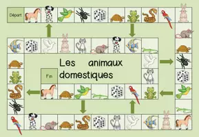 Vorschau - Arbeitsblätter - Course des animaux "animaux domestiques" - Seite 1