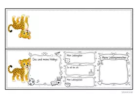 Vorschau - Mal- und Bastelvorlagen - Leopardenklasse - Namensschilder (Klassentier) - Seite 3