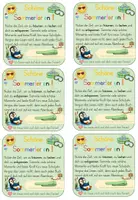 Vorschau - Bildkarten - Feriengruß Sommerferien für autmatisches Lesezeichen - Seite 2