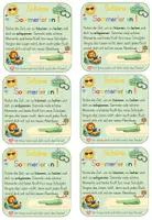 Vorschau - Bildkarten - Feriengruß Sommerferien für autmatisches Lesezeichen - Seite 3