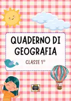 anteprima - Esercizi - Quaderno di Geografia - Classe 1ª: Lo Spazio e le sue Funzioni - con schede neutre in b/n - - Pagina di copertina