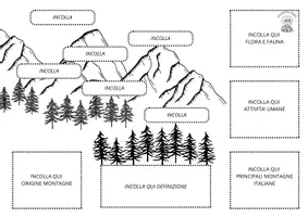 anteprima - Esercizi - Geografia Italia fisica: Montagne italiane Lapbook - Pagina 2