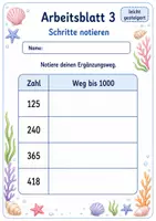 Vorschau - Arbeitsblätter - Ergänzen auf 1000 | Mathematik Klasse 3 | 6 Arbeitsblätter als PDF - Seite 3