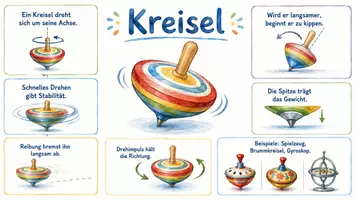 Vorschau - Arbeitsblätter - Arbeitsblätter zum Thema "Kreisel" (Lückentext, Hörverstehen) + Lösung & MP3 + Infografik - Seite 3