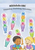 Vorschau - Mal- und Bastelvorlagen - Namens-Milchshake ABC: Einschulung & Schulanfang, Klassendeko Sommer, Namen basteln zum Ausmalen - Deckblatt