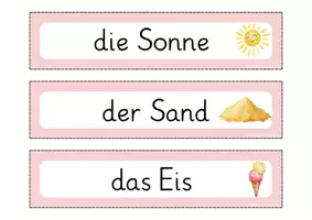 Vorschau - Bildkarten - Sommer - Wortspeicher - Seite 2