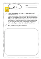 Vorschau - Arbeitsblätter - Klaro DaZ- & Homeschooling Einzelbuchstabenblatt Zz - Deckblatt