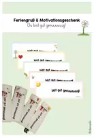 Vorschau - Mal- und Bastelvorlagen - Materialpaket - Motivationsgrüße - Seite 1