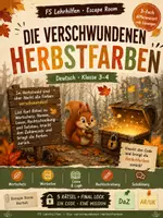 Vorschau - Stundenentwürfe - Großes Herbst Escape Room Paket Deutsch & Englisch – 12 differenzierte Rätselabenteuer für Klasse 3–6 - Seite 1