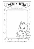 Vorschau - Arbeitsblätter - Gefühlsdrachen Lapbook über Gefühle - Seite 1