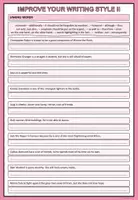 Vorschau - Arbeitsblätter - Improve Your Writing Style Sek II - Seite 1