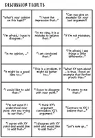 Vorschau - Aufgabenkarten - Discussion tickets - classroom discussion - speaking prompts - Seite 2
