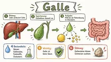 Vorschau - Arbeitsblätter - Arbeitsblätter zum Thema "Galle" + Lösung & MP3 + Infografik - Seite 1