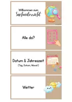 Vorschau - Präsentationen/Tafelbilder - Moderationsfächer Sachunterricht - Deckblatt