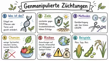Vorschau - Arbeitsblätter - Lernposter + Arbeitsblätter mit Dialog zum Thema "genmanipulierte Züchtungen" + Infografik - Seite 3