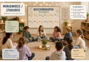 Vorschau - Poster - Reflexionskarten zum Schuljahresende | 12 Gesprächskarten für Morgenkreis, Stuhlkreis & Klassenrat - Seite 2