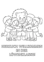 Vorschau - Mal- und Bastelvorlagen - Löwenklasse Ausmalbilder | Klassentier Löwe Malvorlagen Grundschule Klasse 1 - Seite 3