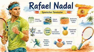 Vorschau - Arbeitsblätter - Arbeitsblätter zum Thema "Rafael Nadal" + Lösung & MP3 + Infografik - Seite 3