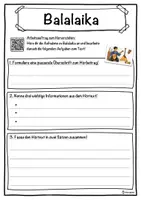 Vorschau - Unterrichtsreihen - Balalaika Lückentext mit Wortspeicher Hörverstehen und Suchsel - Seite 3