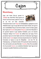 Vorschau - Unterrichtsreihen - Cajon Lückentext mit Wortspeicher Hörverstehen und Suchsel - Seite 2