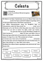 Vorschau - Unterrichtsreihen - Celesta Lückentext mit Wortspeicher Hörverstehen und Suchsel - Seite 1