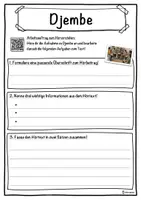 Vorschau - Unterrichtsreihen - Djembe Lückentext mit Wortspeicher Hörverstehen und Suchsel - Seite 3