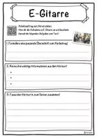 Vorschau - Unterrichtsreihen - E-Gitarre Lückentext mit Wortspeicher Hörverstehen und Suchsel - Seite 3