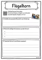 Vorschau - Unterrichtsreihen - Flügelhorn Lückentext mit Wortspeicher Hörverstehen und Suchsel - Seite 3