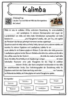Vorschau - Unterrichtsreihen - Kalimba Lückentext mit Wortspeicher Hörverstehen und Suchsel - Seite 1