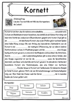 Vorschau - Unterrichtsreihen - Kornett Lückentext mit Wortspeicher Hörverstehen und Suchsel - Seite 1