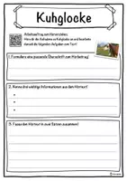 Vorschau - Unterrichtsreihen - Kuhglocke Lückentext mit Wortspeicher Hörverstehen und Suchsel - Seite 3