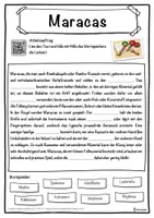 Vorschau - Unterrichtsreihen - Maracas Lückentext mit Wortspeicher Hörverstehen und Suchsel - Seite 1