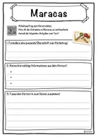 Vorschau - Unterrichtsreihen - Maracas Lückentext mit Wortspeicher Hörverstehen und Suchsel - Seite 3