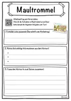 Vorschau - Unterrichtsreihen - Maultrommel Lückentext mit Wortspeicher Hörverstehen und Suchsel - Seite 3