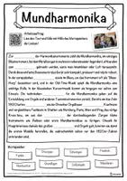Vorschau - Unterrichtsreihen - Mundharmonika Lückentext mit Wortspeicher Hörverstehen und Suchsel - Seite 1