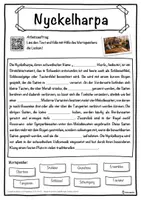 Vorschau - Unterrichtsreihen - Nyckelharpa Lückentext mit Wortspeicher Hörverstehen und Suchsel - Seite 1