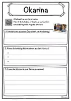 Vorschau - Unterrichtsreihen - Okarina Lückentext mit Wortspeicher Hörverstehen und Suchsel - Seite 3