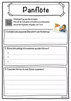 Vorschau - Unterrichtsreihen - Panflöte Lückentext mit Wortspeicher Hörverstehen und Suchsel - Seite 3