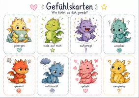 Vorschau - Arbeitsblätter - Gefühlsdrachen Unterrichtsmaterial über Gefühle - Seite 2
