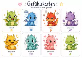 Vorschau - Arbeitsblätter - Gefühlsdrachen Unterrichtsmaterial über Gefühle - Seite 3