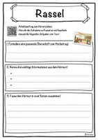 Vorschau - Unterrichtsreihen - Rassel Lückentext mit Wortspeicher Hörverstehen und Suchsel - Seite 3