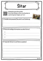 Vorschau - Unterrichtsreihen - Sitar Lückentext mit Wortspeicher Hörverstehen und Suchsel - Seite 3