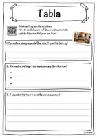 Vorschau - Unterrichtsreihen - Tabla Lückentext mit Wortspeicher Hörverstehen und Suchsel - Seite 3