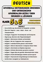 Vorschau - Arbeitsblätter - Materialpaket: Adverbialien & Präpositionalobjekte unterscheiden Grammatik sicher üben Klasse 5 & Klasse 6 - Seite 1