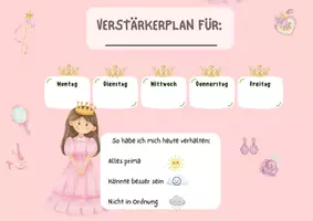 Vorschau - Fördermaterial/Inklusion - Verstärkerplan Prinzessin - Deckblatt