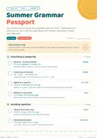 Vorschau - Fördermaterial/Inklusion - Summer Grammar Passport – Ferien-Checkliste Englisch 7. Klasse Gymnasium | Grammatik wiederholen (LehrplanPLUS Bayern) - Deckblatt
